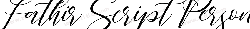 Fathir Script Person字体转换